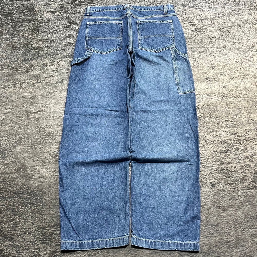 Vintage American Eagle Carpenter Jeans Dungarees Womens 10 (32x30) Blue‎ 90s Y2K